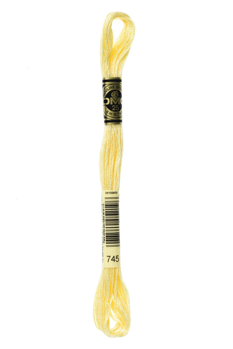 DMC Embroidery Stranded Thread - Six-Strand Embroidery Floss - 745 - Blonde - HM Nabavian