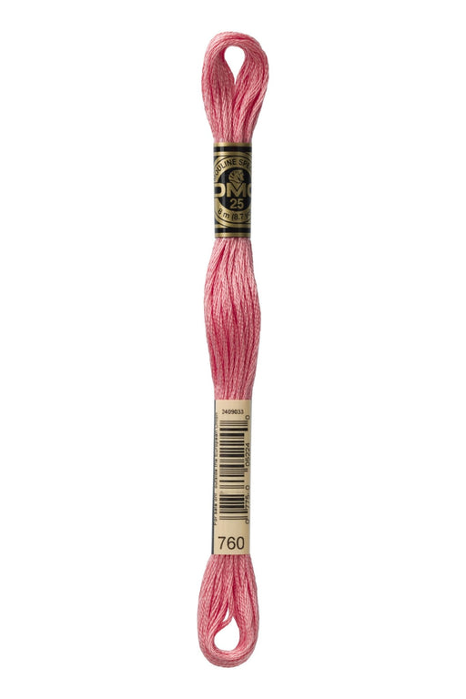 DMC Embroidery Stranded Thread - Six-Strand Embroidery Floss - 760 - Dusty Pink - HM Nabavian