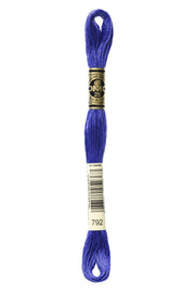 DMC Embroidery Stranded Thread - Six-Strand Embroidery Floss - 792 - China Blue - HM Nabavian