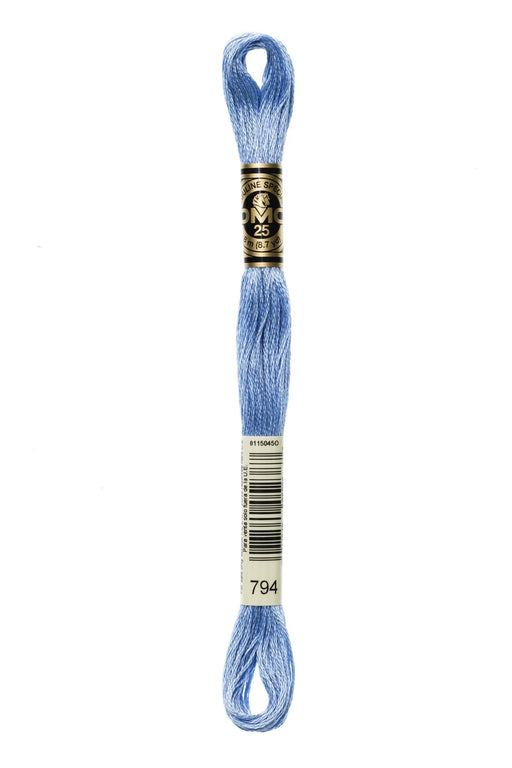 DMC Embroidery Stranded Thread - Six-Strand Embroidery Floss - 794 - Baby Blue - HM Nabavian