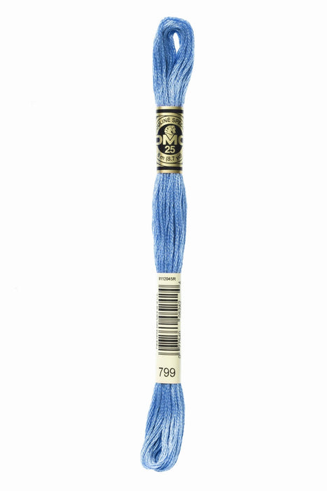 DMC Embroidery Stranded Thread - Six-Strand Embroidery Floss - 799 - Horizon Blue - HM Nabavian