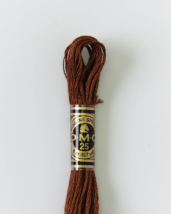 DMC Embroidery Stranded Thread - Six-Strand Embroidery Floss - 801 - Mink - HM Nabavian