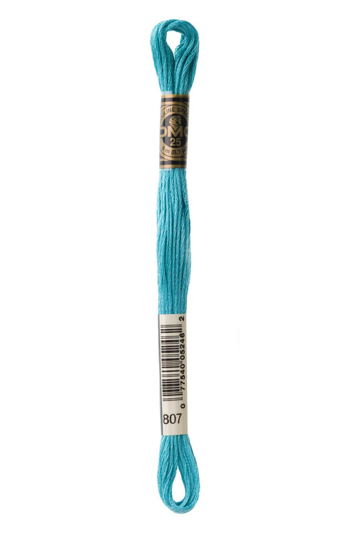 DMC Embroidery Stranded Thread - Six-Strand Embroidery Floss - 807 - Turquoise Tide - HM Nabavian