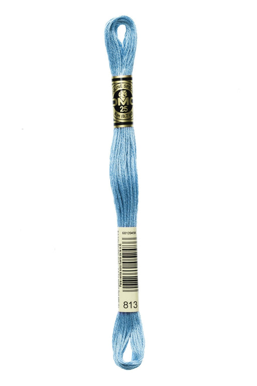 DMC Embroidery Stranded Thread - Six-Strand Embroidery Floss - 813 - Gallic Blue - HM Nabavian