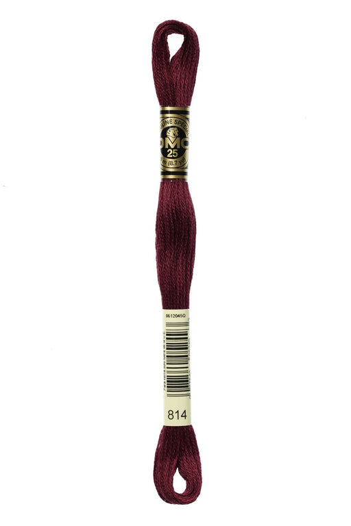 DMC Embroidery Stranded Thread - Six-Strand Embroidery Floss - 814 - Vin Rouge - HM Nabavian