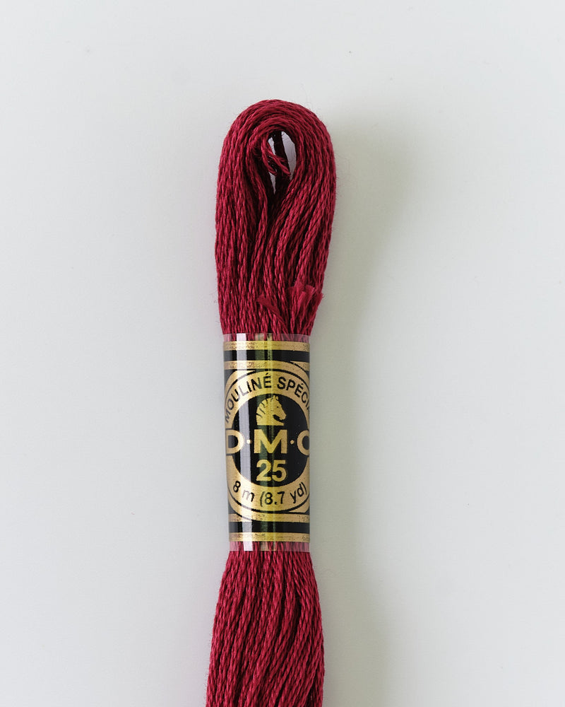 DMC Embroidery Stranded Thread - Six-Strand Embroidery Floss - 815 - Metallic Black Cherry - HM Nabavian