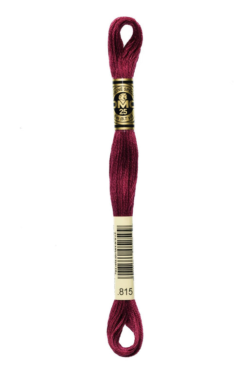 DMC Embroidery Stranded Thread - Six-Strand Embroidery Floss - 815 - Metallic Black Cherry - HM Nabavian