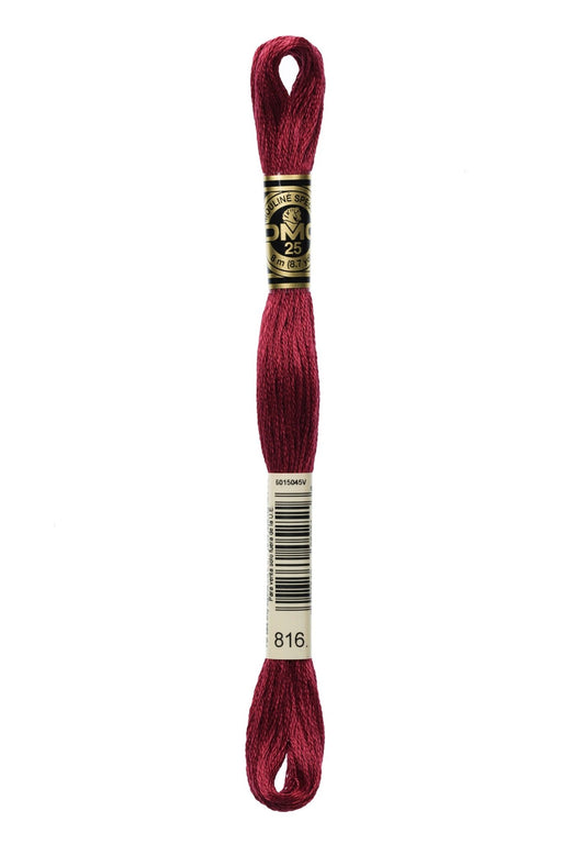 DMC Embroidery Stranded Thread - Six-Strand Embroidery Floss - 816 - Cherry Red - HM Nabavian