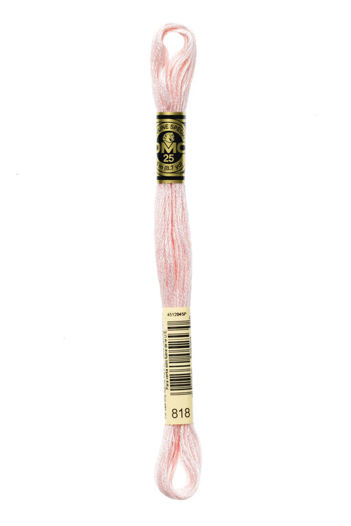 DMC Embroidery Stranded Thread - Six-Strand Embroidery Floss - 818 - Pearlescent Powder Pink - HM Nabavian