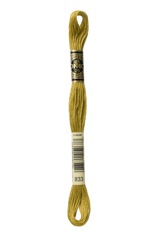 DMC Embroidery Stranded Thread - Six-Strand Embroidery Floss - 833 - Brass - HM Nabavian