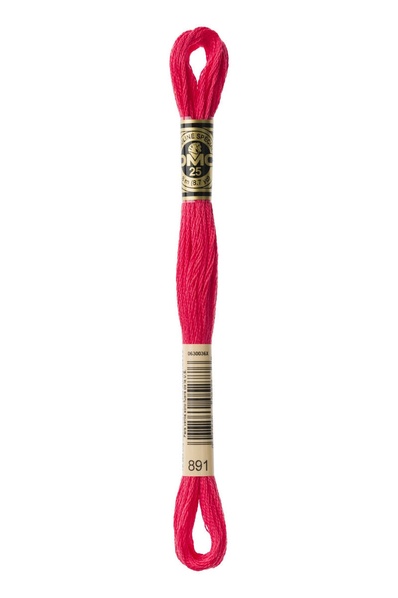 DMC Embroidery Stranded Thread - Six-Strand Embroidery Floss - 891 - Geranium - HM Nabavian
