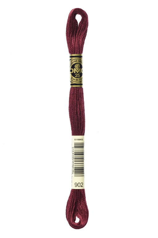 DMC Embroidery Stranded Thread - Six-Strand Embroidery Floss - 902 - Magenta Red - HM Nabavian