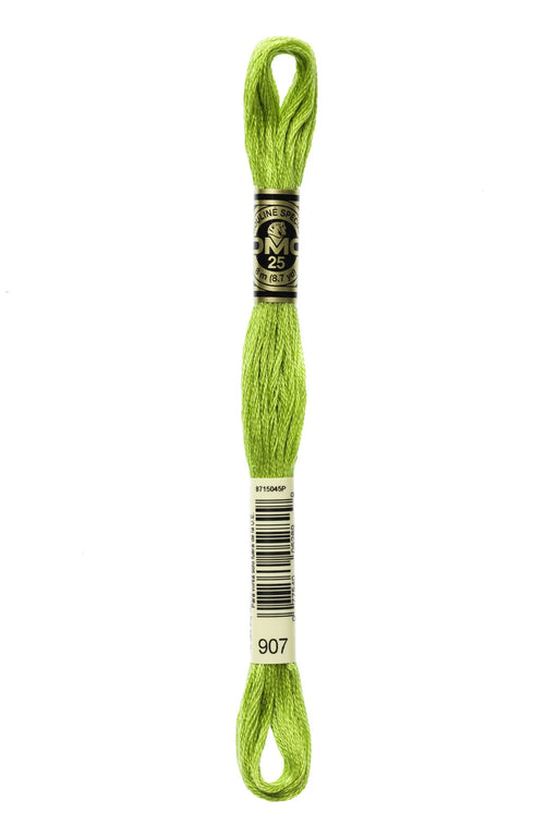 DMC Embroidery Stranded Thread - Six-Strand Embroidery Floss - 907 - Granny Smith - HM Nabavian