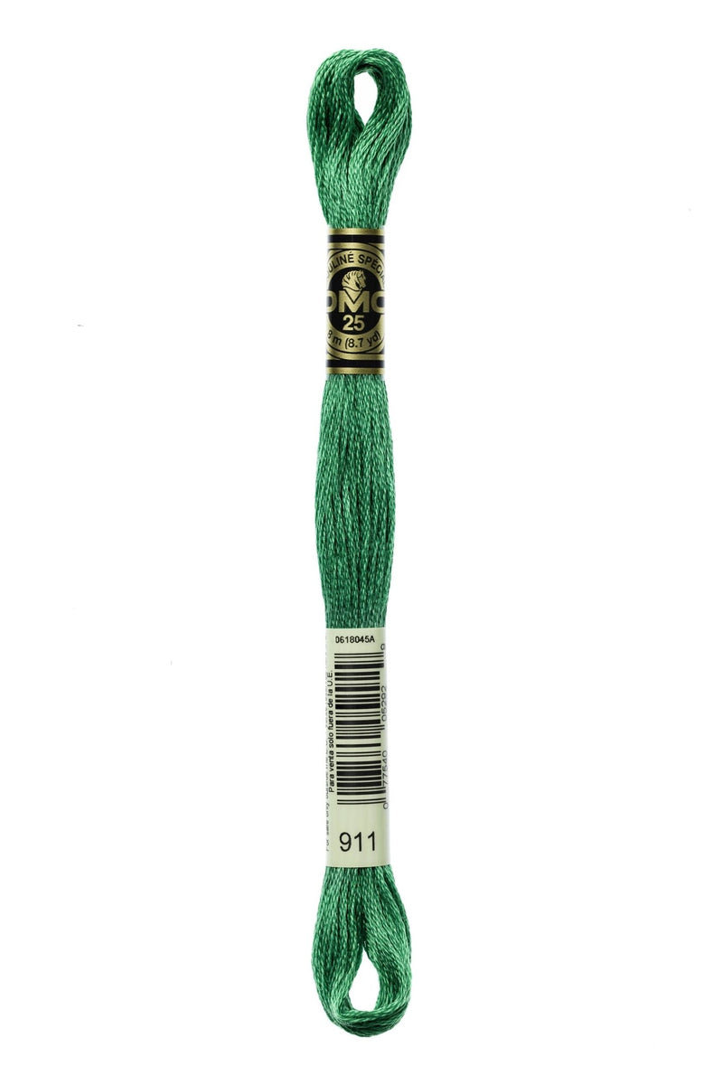DMC Embroidery Stranded Thread - Six-Strand Embroidery Floss - 911 - Golf Green - HM Nabavian
