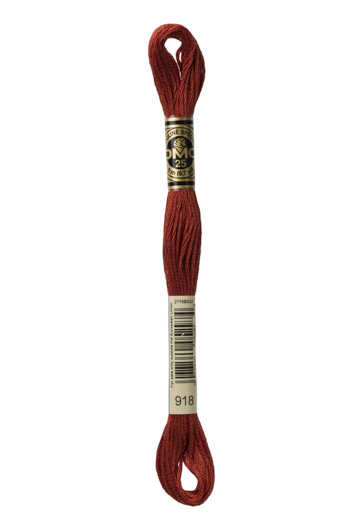 DMC Embroidery Stranded Thread - Six-Strand Embroidery Floss - 918 - Rosewood - HM Nabavian