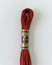 DMC Embroidery Stranded Thread - Six-Strand Embroidery Floss - 918 - Rosewood - HM Nabavian