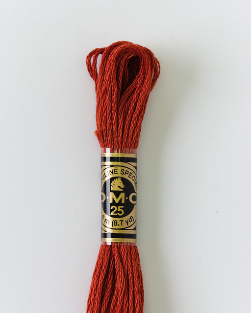 DMC Embroidery Stranded Thread - Six-Strand Embroidery Floss - 919 - Terracotta Brown - HM Nabavian