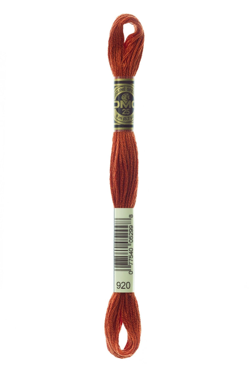 DMC Embroidery Stranded Thread - Six-Strand Embroidery Floss - 920 - Sienna Ochre - HM Nabavian