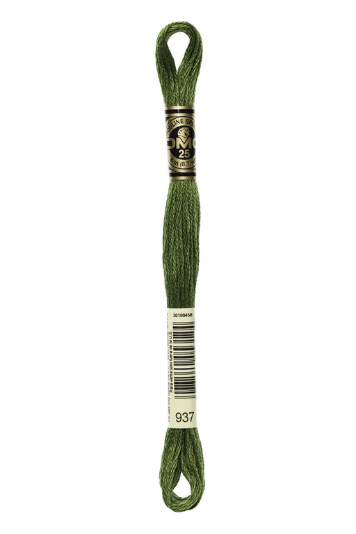 DMC Embroidery Stranded Thread - Six-Strand Embroidery Floss - 937 - Moss - HM Nabavian