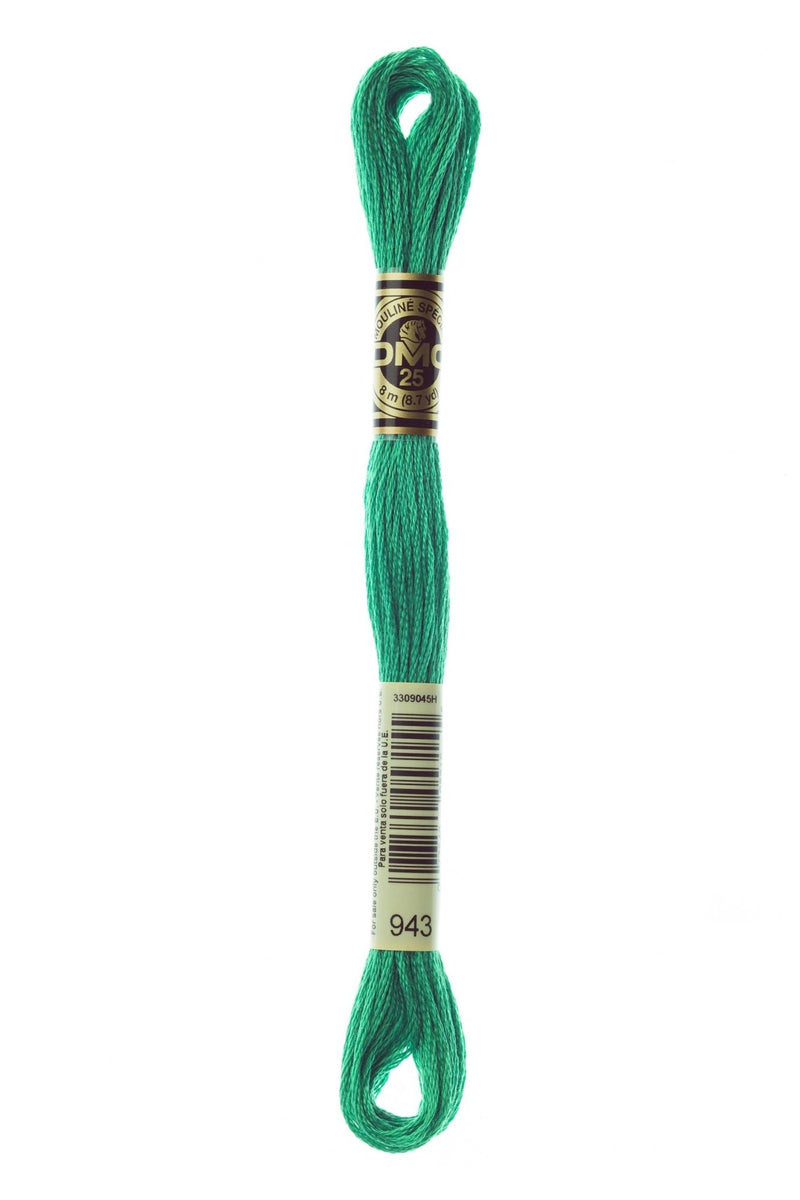 DMC Embroidery Stranded Thread - Six-Strand Embroidery Floss - 943 - Acid Green - HM Nabavian