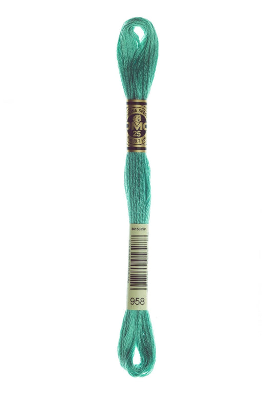 DMC Embroidery Stranded Thread - Six-Strand Embroidery Floss - 958 - Green Valley - HM Nabavian