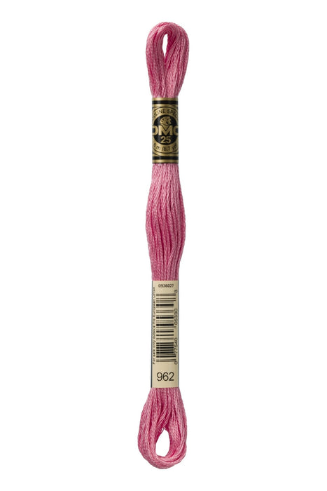 DMC Embroidery Stranded Thread - Six-Strand Embroidery Floss - 962 - Antique Rose - HM Nabavian