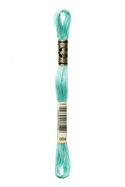 DMC Embroidery Stranded Thread - Six-Strand Embroidery Floss - 964 - Sea Green - HM Nabavian
