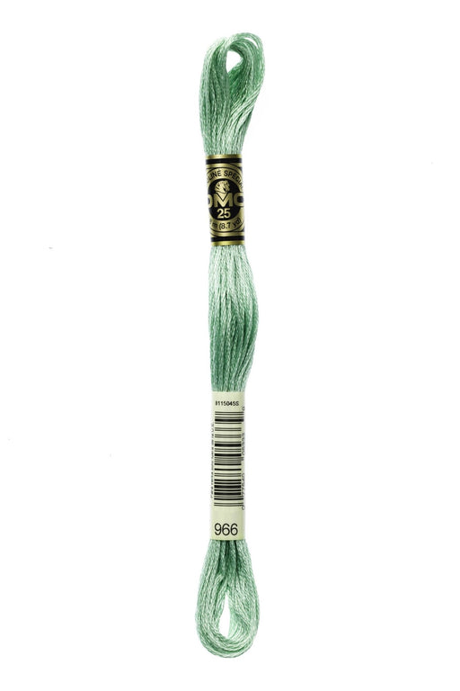 DMC Embroidery Stranded Thread - Six-Strand Embroidery Floss - 966 - Pearlescent Soft Green - HM Nabavian