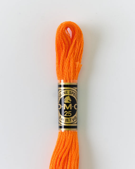 DMC Embroidery Stranded Thread - Six-Strand Embroidery Floss - 970 - Neon Orange - HM Nabavian