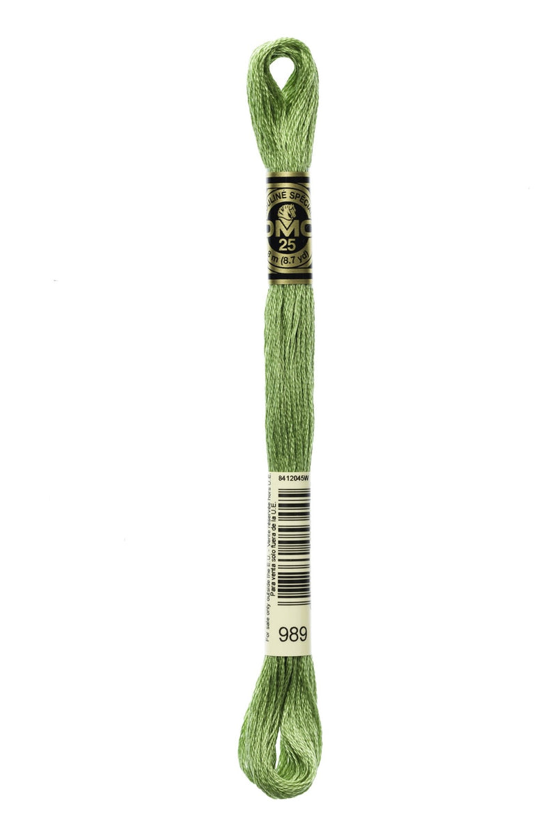 DMC Embroidery Stranded Thread - Six-Strand Embroidery Floss - 989 - Fennel - HM Nabavian
