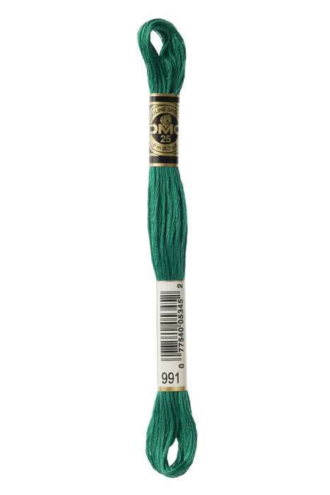 DMC Embroidery Stranded Thread - Six-Strand Embroidery Floss - 991 - Frog - HM Nabavian