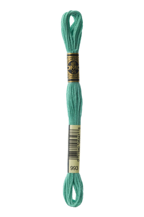 DMC Embroidery Stranded Thread - Six-Strand Embroidery Floss - 993 - Peppermint - HM Nabavian