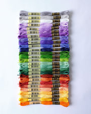 DMC Floss "Irises" Bundle - Inspired by Van Gogh - HM Nabavian