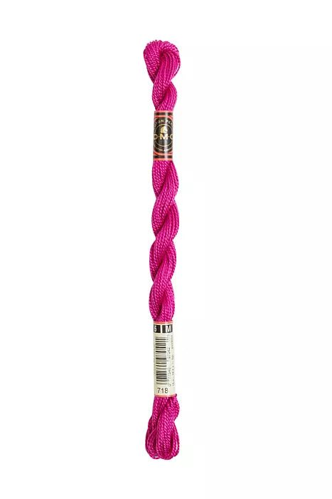 DMC Pearl Cotton - 718 - Metallic Rose Magenta - HM Nabavian