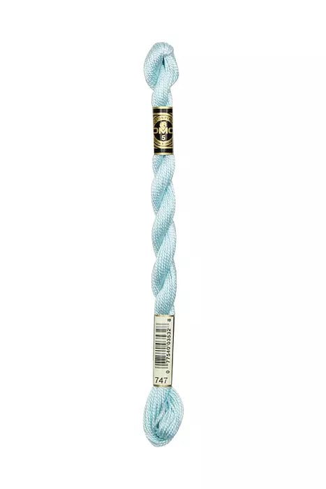 DMC Pearl Cotton - 747 - Pearlescent Blue Sea Mist - HM Nabavian