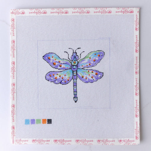"Dragonfly" - Hand Painted Needlepoint Canvas - HM Nabavian