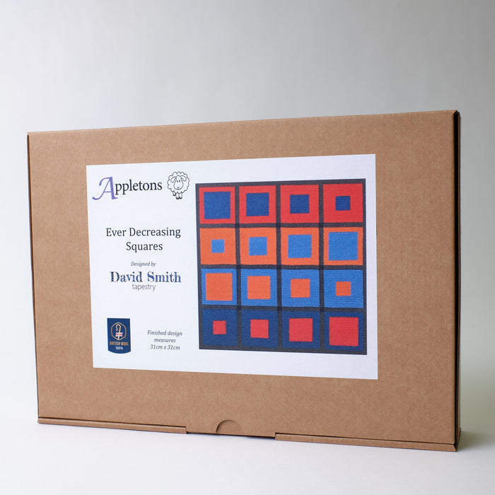 Ever Decreasing Squares - Appletons Needlepoint Kit - by David Smith - HM Nabavian