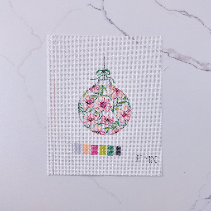 "Floral Ornament" - Hand Painted Needlepoint Canvas - HM Nabavian