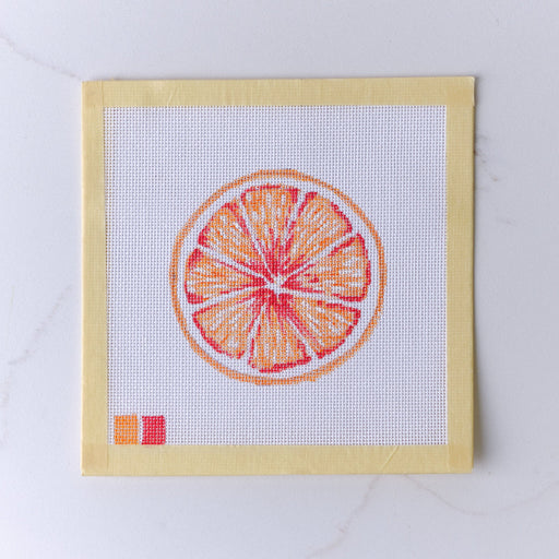 "Grapefruit" - Hand Painted Needlepoint Canvas - HM Nabavian