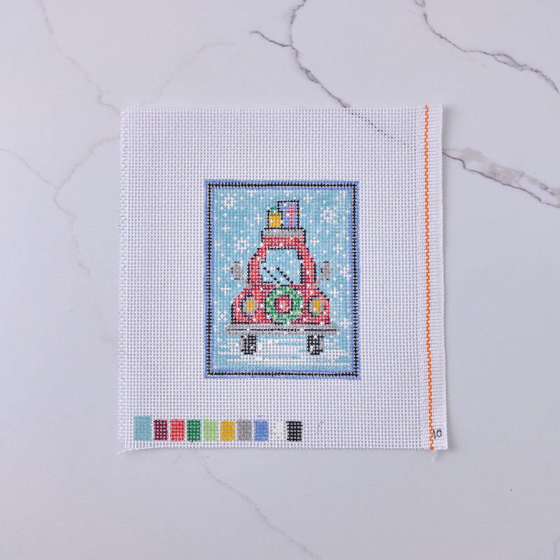 "Holiday Haul" - Hand Painted Needlepoint Canvas - HM Nabavian