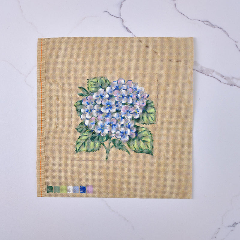 "Hydrangea" - Hand Painted Needlepoint Canvas - HM Nabavian