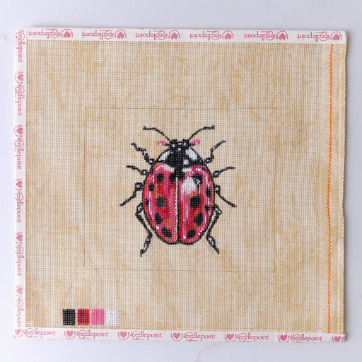 "Ladybug" - Hand Painted Needlepoint Canvas - HM Nabavian