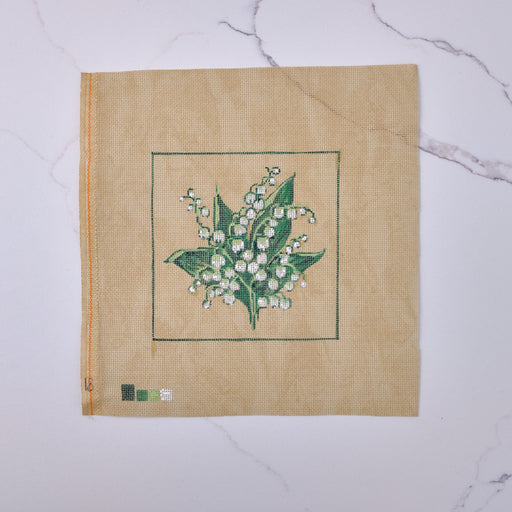 "Lily of the Valley" - Hand Painted Needlepoint Canvas - HM Nabavian