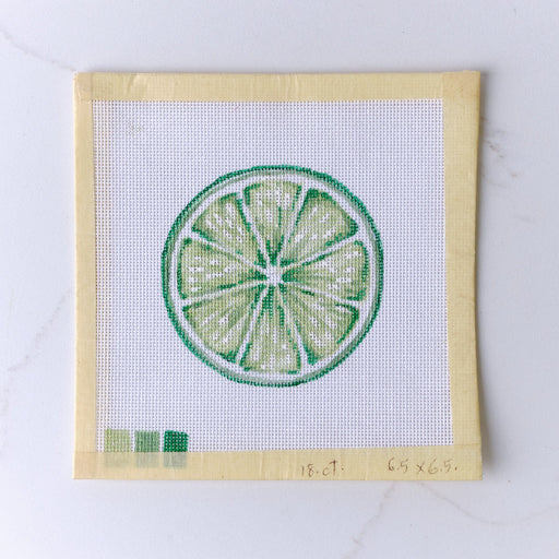 "Lime" - Hand Painted Needlepoint Canvas - HM Nabavian