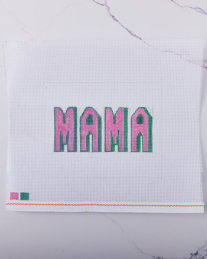 "MAMA" - Hand Painted Needlepoint Canvas - HM Nabavian
