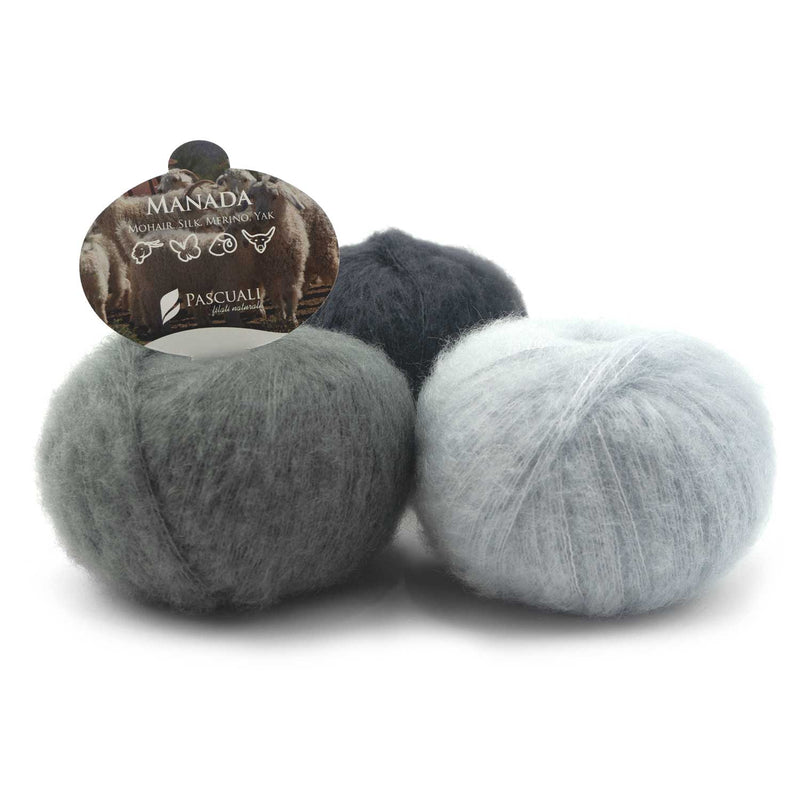 MANADA | SUPERKID MOHAIR, SILK, MERINO, YAK - KNITTING YARN - by Pascuali - HM Nabavian