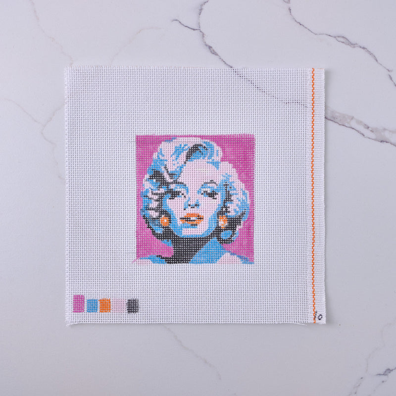 "Marilyn" - Hand Painted Needlepoint Canvas - HM Nabavian