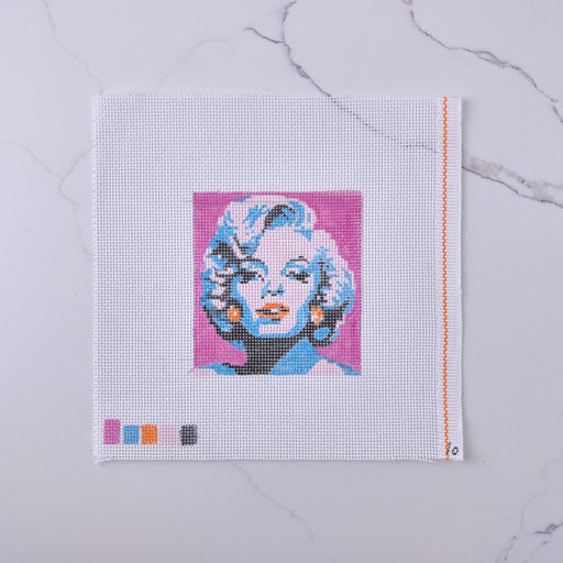 "Marilyn" - Hand Painted Needlepoint Canvas - HM Nabavian