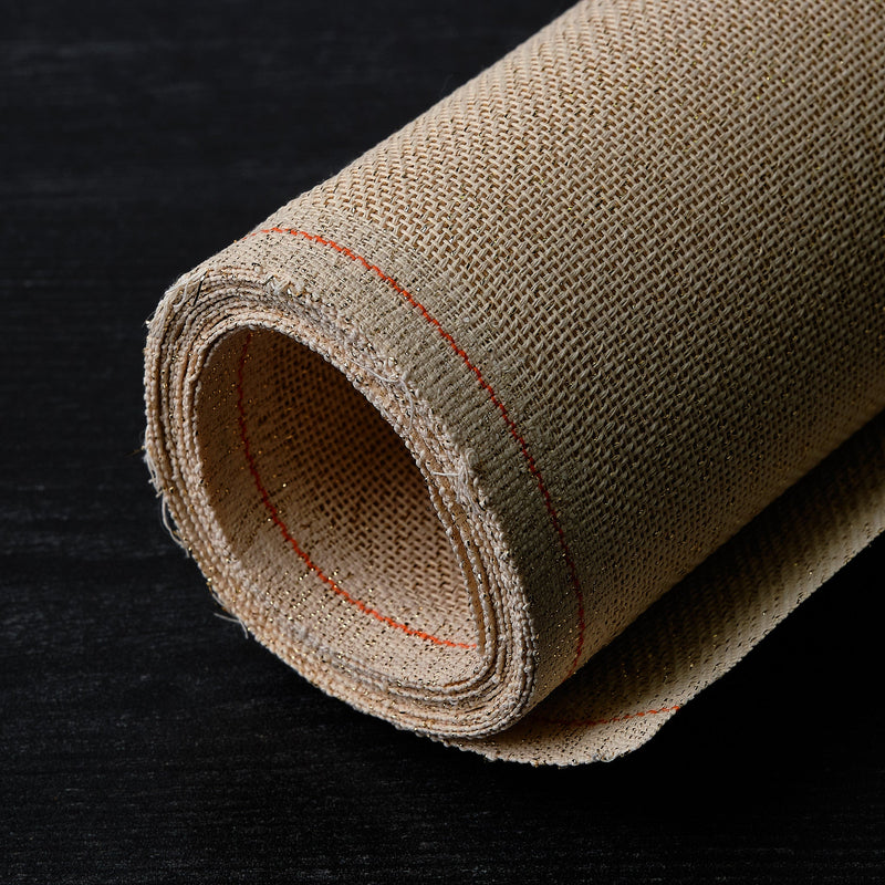 Mono Deluxe Vintage Canvas - 18ct - Vintage Metallic Eggshell Gold - Sold by the Foot (40” Wide, Continuous Cut) - HM Nabavian