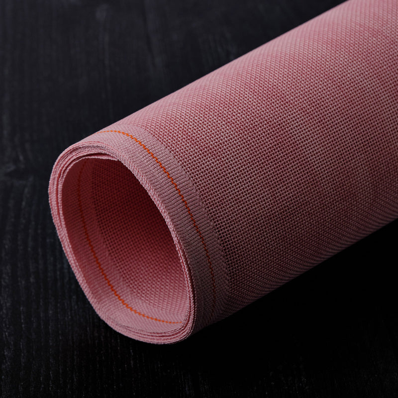 Mono Deluxe Vintage Canvas - 18ct - Vintage Pink Rose Blush - Sold by the Foot (40” Wide, Continuous Cut) - HM Nabavian